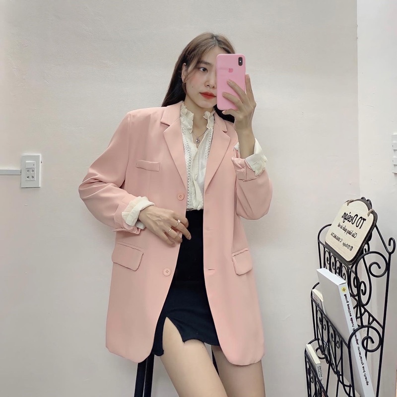 Áo khoác blazer oversize 3 nút premium - TD Design