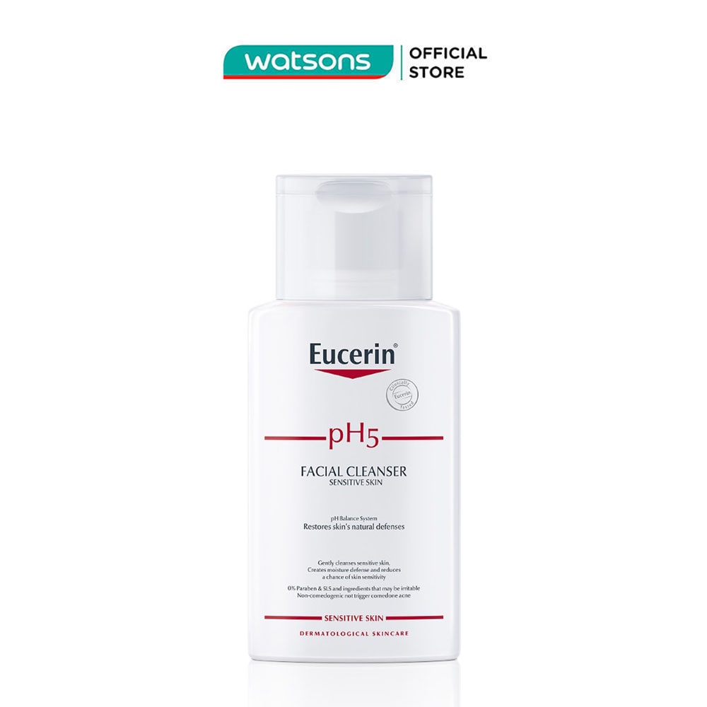 Sữa Rửa Mặt Eucerin Dành Cho Da Nhạy Cảm pH5 100ml
