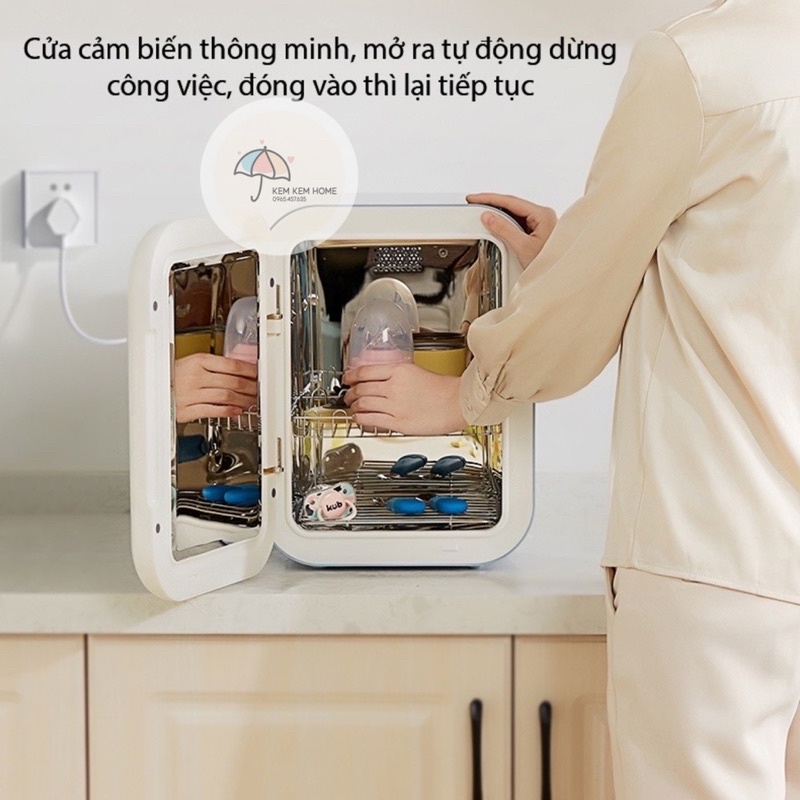 Máy tiệt trùng sấy khô uv Kub tích 16L,tặng kèm Ổ 3 CHẤU