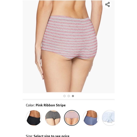 [Mã 12FASHIONSALE1 giảm 10K đơn 50K] Quần lót đùi nâng mông/ boxer cao cấp xuất Xịn MAIDENFORM women cotton bodyshort | BigBuy360 - bigbuy360.vn