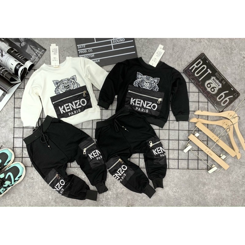 set bộ nỉ túi hộp kenzo