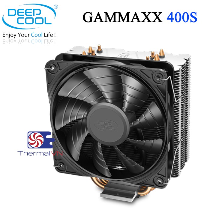 Quạt tản nhiệt cpu DeepCool GAMMAXX 400S - Hiệu năng giảm nhiệt cực tốt, hỗ trợ socket 115x, 1366, AMD