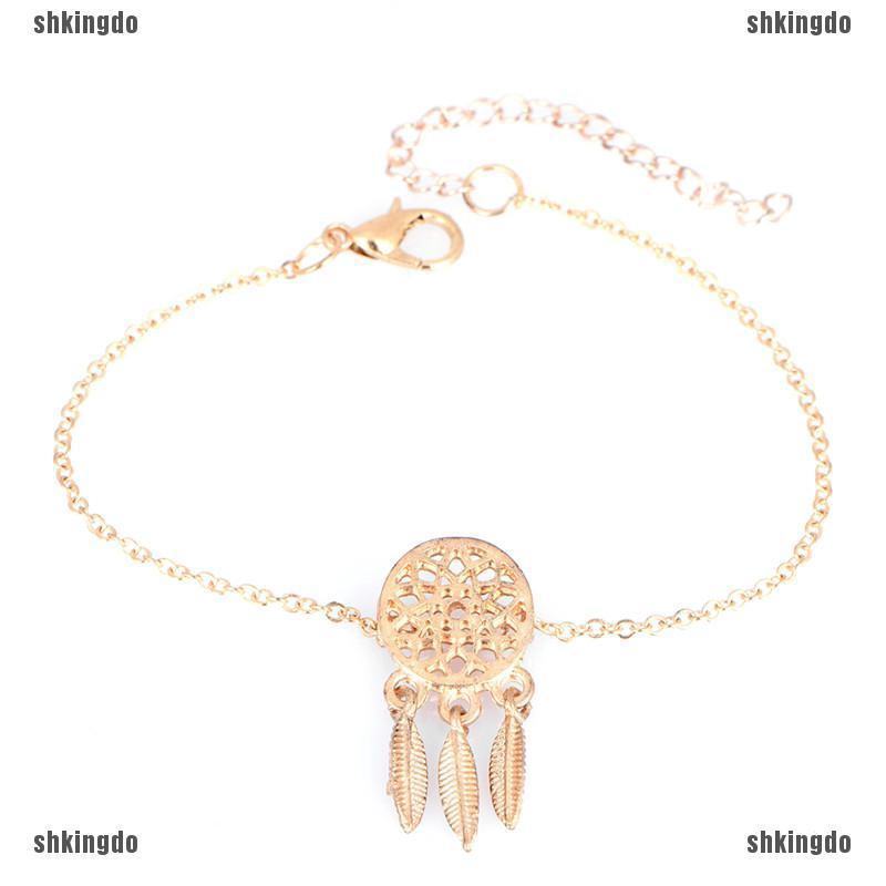 Vòng tay mặt phong cách Dreamcatcher phối tua rua thời trang