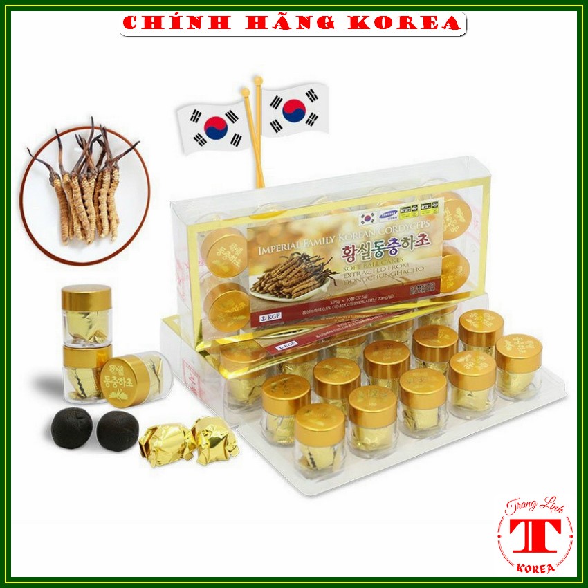 Viên đông trùng hạ thảo hàn quốc Bio, hộp 10 viên - Viên hoàn đông trùng thượng hạng Korea - tranglinh
