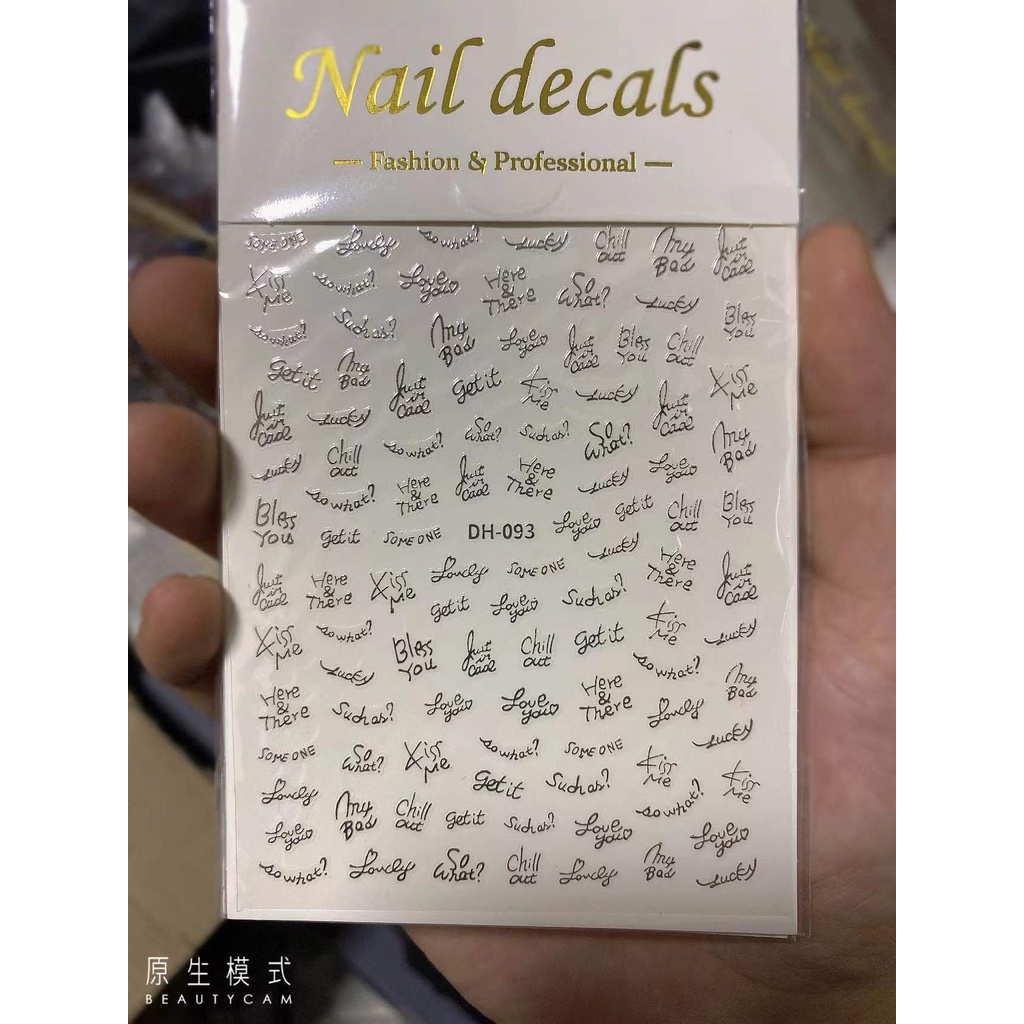 STICKER CHỮ TRANG TRÍ NAIL DH093