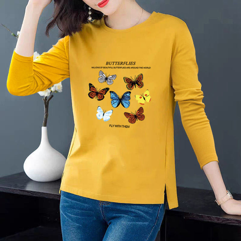 Áo thun dài tay cổ tròn thời trang dành cho nữ