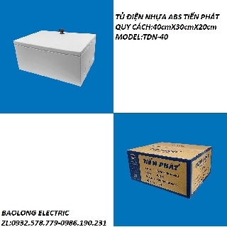 TỦ ĐIỆN NHỰA  ABS TIẾN PHÁT 40cmX30cmX20cm