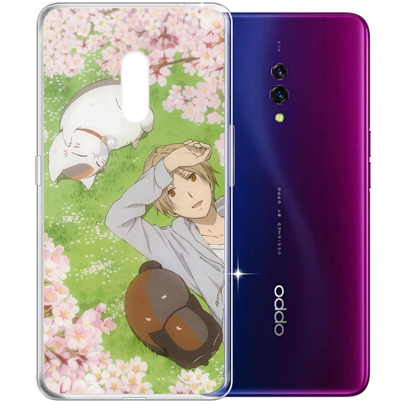 Ốp Lưng Silicone In Hình Anime Natsume Yuujinchou Cho Oppo A3S A5 A7 A37 Neo 9 A39 A57 A5S A59 A73 A77 F1S F3 F5 F7 F9 Pro A7X A9 2020