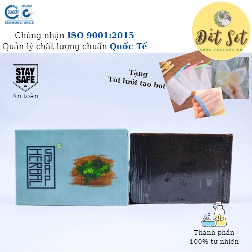 Xà Bông Sinh Dược Hữu Cơ Cao Thảo Dược - Đất Sét NTHC - HTX Sinh Dược