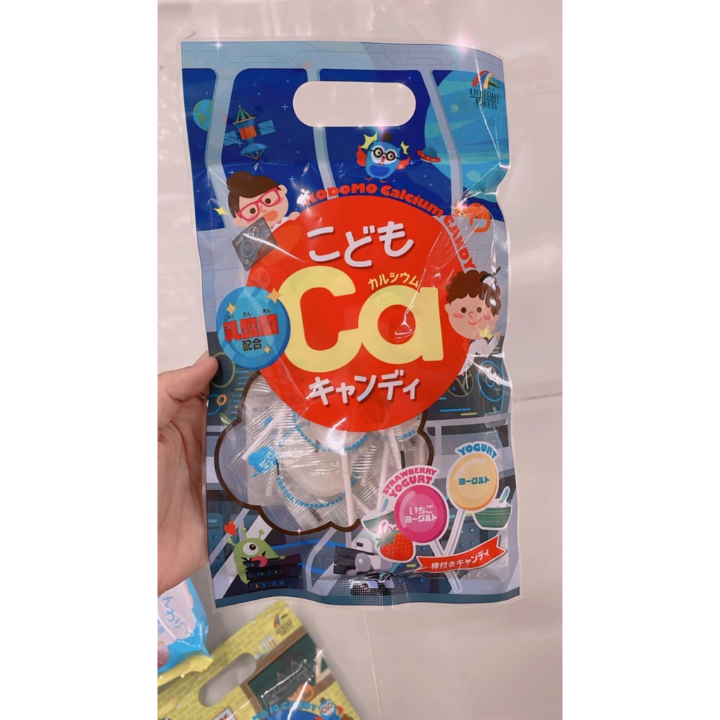 Kẹo mút KODOMO IQ/CA Bổ Sung CANXI & DHA Cho bé từ 1 tuổi Vị Trái Cây