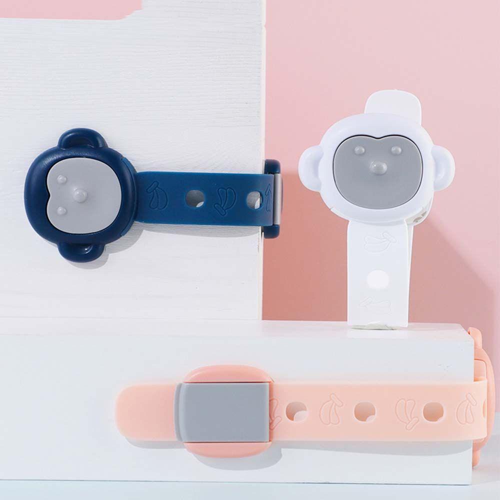 CABEZA Dụng Cụ Khóa Cửa Tủ An Toàn Chống Kẹt Tay Điều Chỉnh Được Cho Bé