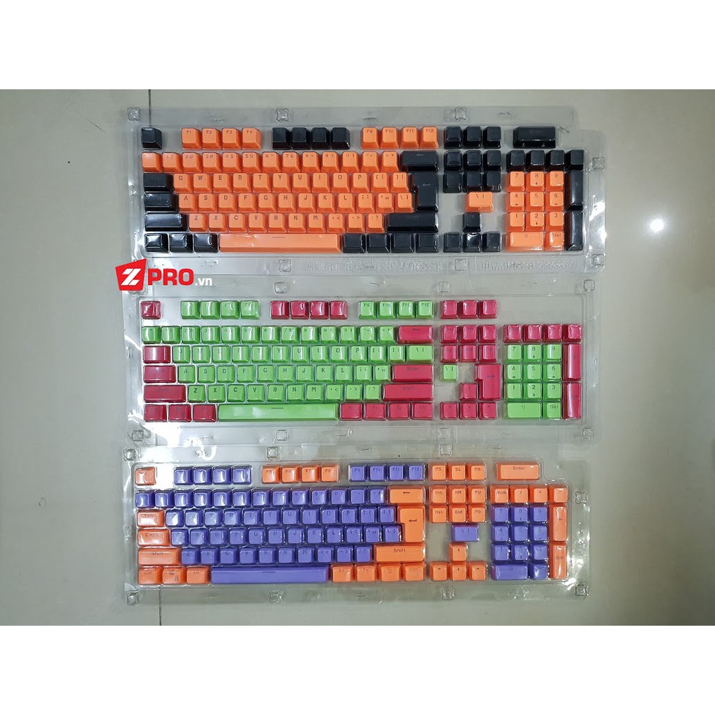 Keycap PBT Xuyên Led 104 Phím Dùng cho Bàn phím cơ (706)