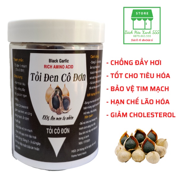 Tỏi đen cô đơn, tỏi đen 1 nhanh được lên men tự nhiên 100% tốt cho tiêu hóa CỤC NGON CỰC DỄ ĂN - 230gr