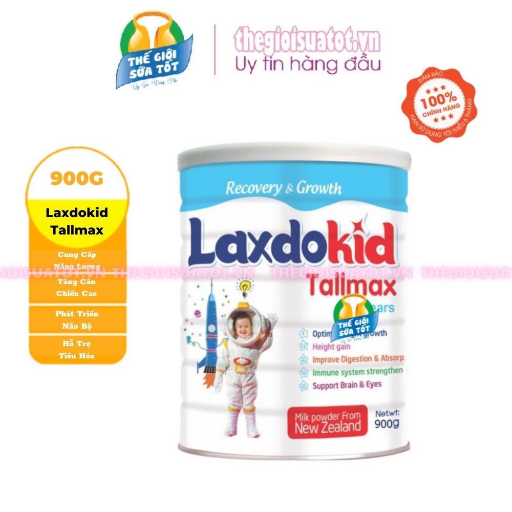 Sữa Laxdokid Tallmax 900g - Giúp phát triển chiều cao cho bé