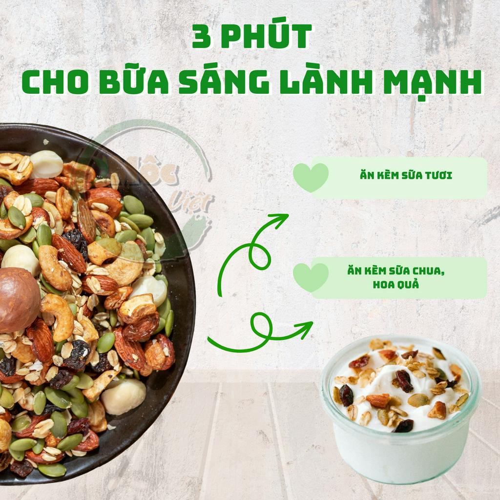 Granola Siêu Hạt Ăn Kiêng Ngũ Cốc Giảm Cân Dinh Dưỡng eat clean,gym, yoga 500G