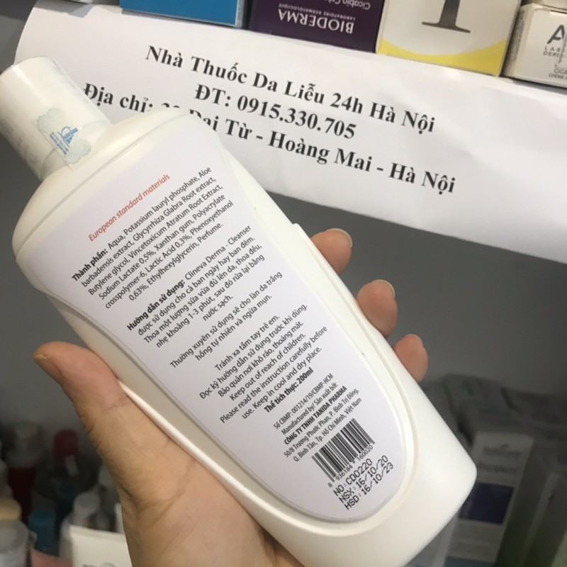 Sữa rửa mặt Clineva Derma Cleanser 200ml | BigBuy360 - bigbuy360.vn