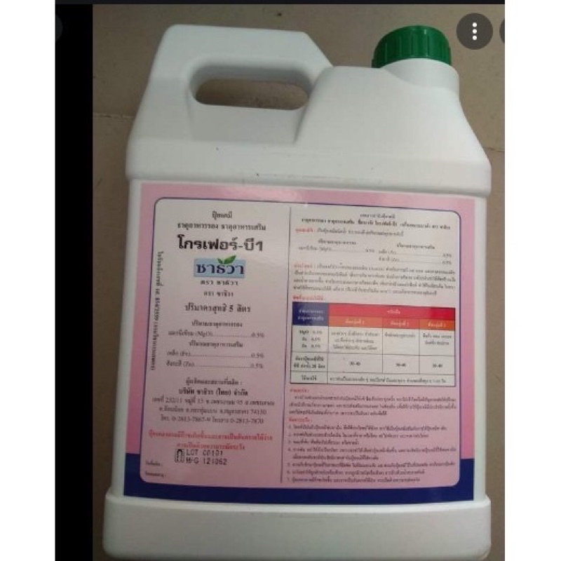 Phân Bón Lá Cao Cấp Vitamin B1 Grofer B1 Can 5000ml Nhập Khẩu Thái Lan (5 lít)