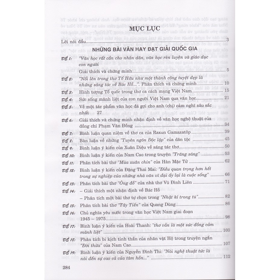 Sách - Những Bài Văn Đạt Giải Quốc Gia