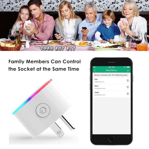 [HCM] - Ổ cắm đèn ngủ thông minh Smart Life hẹn giờ điều khiển bằng giọng nói qua Wifi app Amazon Alexa | Google Home