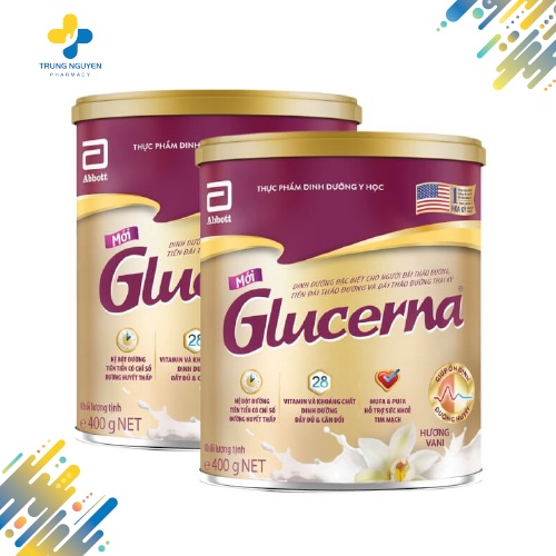 Sữa bột lúa mạch dành cho người bị tiểu đường Glucerna Abbott 400G