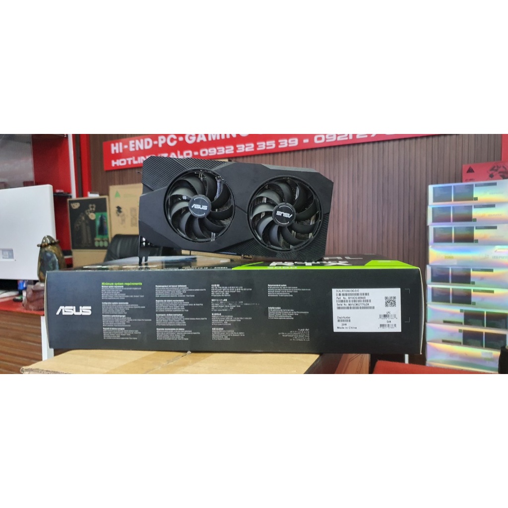 Card ASUS Dual GeForce RTX 2060 OC EVO 6GB GDDR6