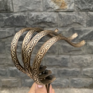 Móc lồng chim, móc Đồng đen có chén dầu (phụ kiện lồng chim)