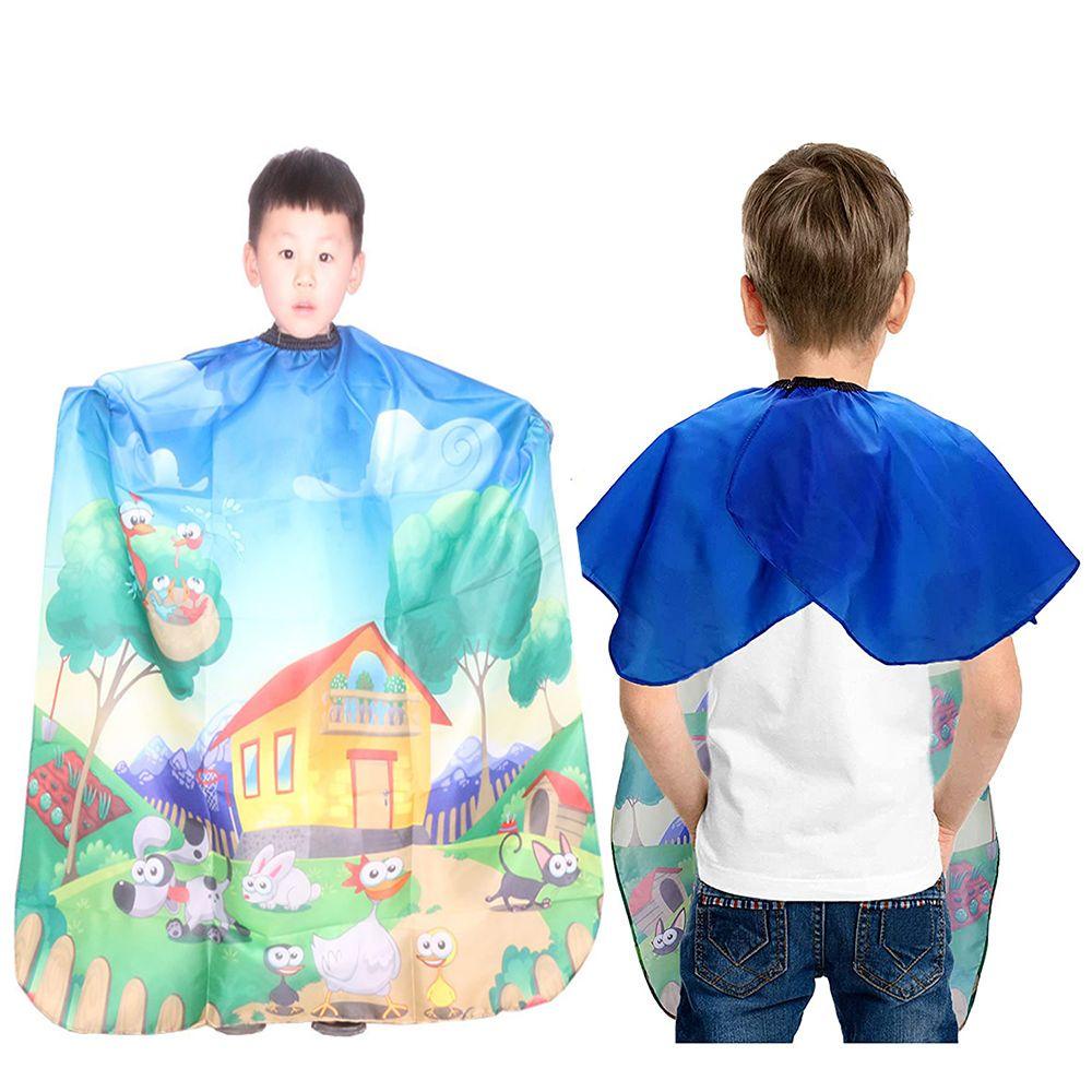 Áo Choàng Cắt Tóc Chống Thấm Nước Có Thể Điều Chỉnh Họa Tiết Hoạt Hình