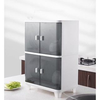 Tủ Bếp 2 Tầng Kép Đựng Đồ Đa Năng Minimalist PP Japan