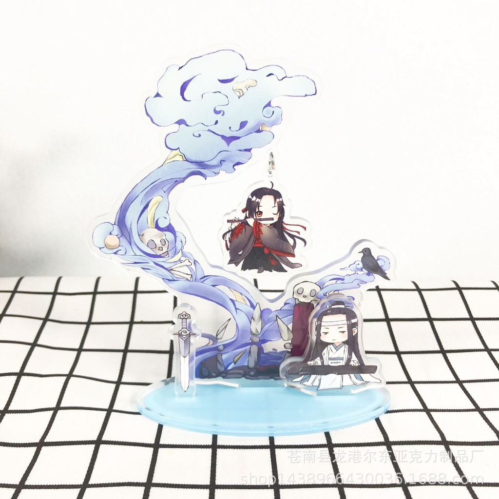 Standee Ma đạo tổ sư chibi có cảnh mô hình phim trần tình lệnh Lam Vong Cơ Ngụy Vô Tiện Tượng Acrylic anime chibi