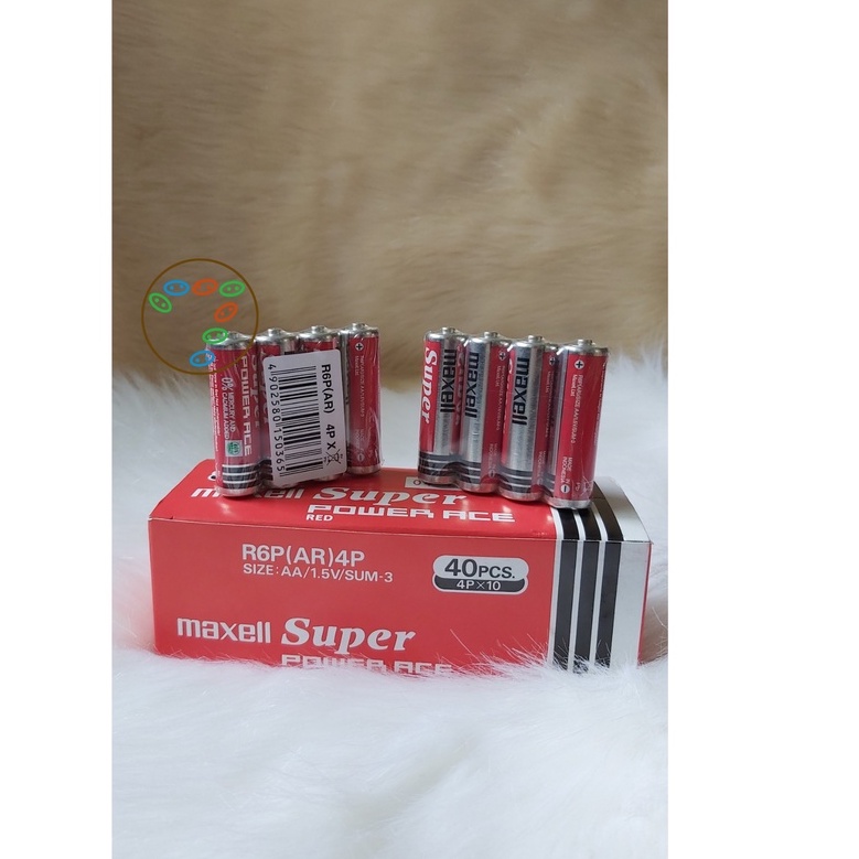 Hộp 40 Viên Pin AA ( Pin Tiểu ) Maxell Siêu Bền - Hàng nhập khẩu