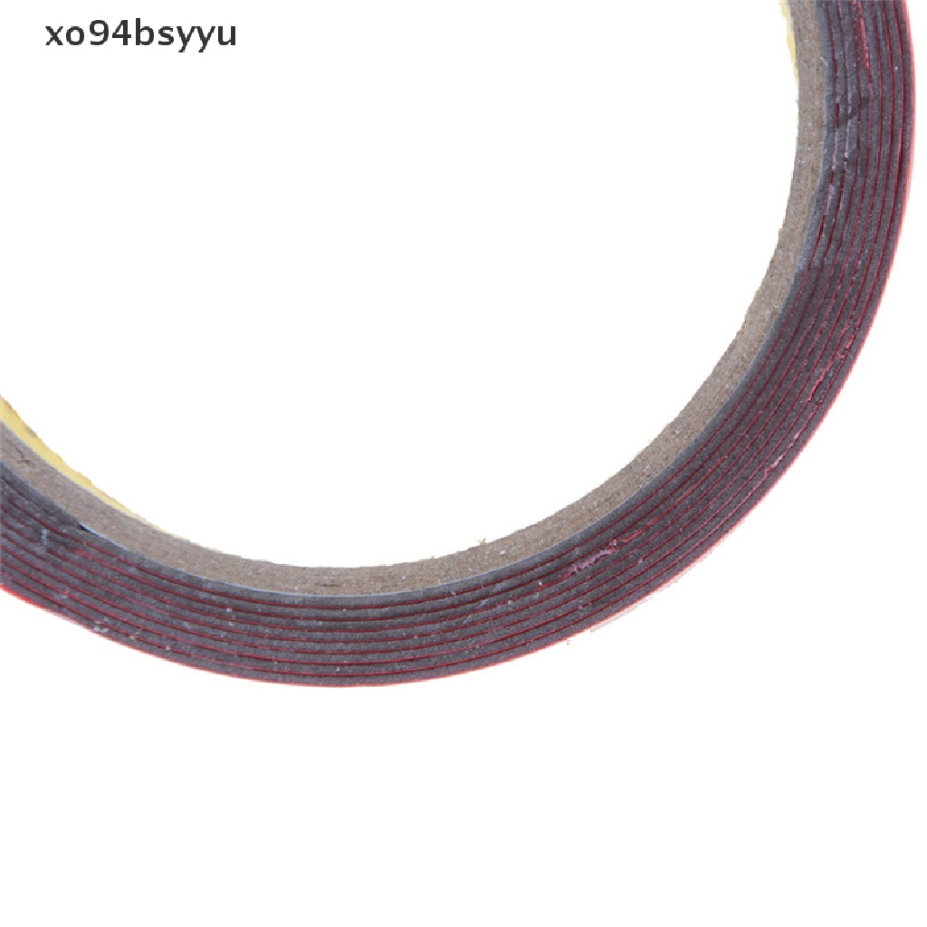 1 Cuộn Băng Keo Hai Mặt Bằng Xốp Acrylic Hai Mặt Độ Bền Cao Màu Đỏ Cho Xe Hơi / Xe Tải Xo94Bsyu