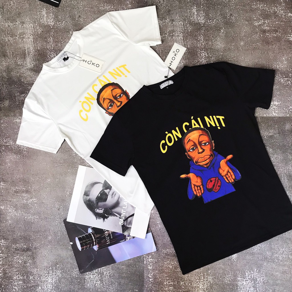 Áo phông Nam Nữ 🔅FULL SIZE🔅 Áo T shirt cổ tròn hot trend anh da đen còn cái nịt chất vải mềm mịn, thấm hút mồ hôi tốt | BigBuy360 - bigbuy360.vn