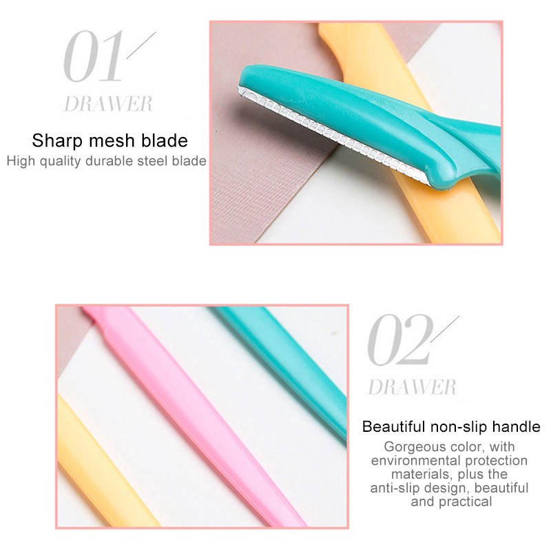 Dao cạo lông mày bằng thép không gỉ an toàn cho nữ | BigBuy360 - bigbuy360.vn