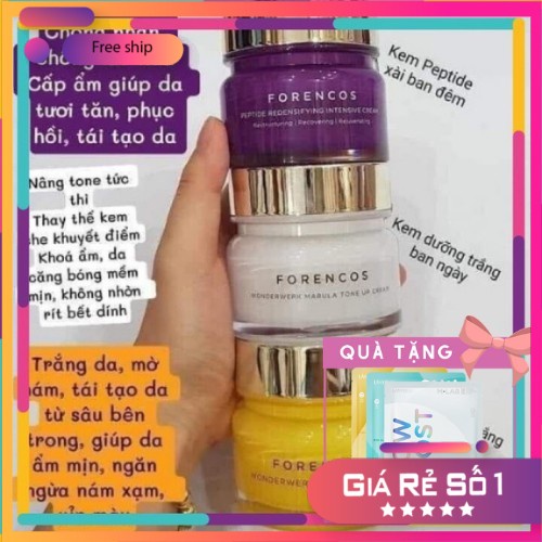 Kem dưỡng trắng da ngày/đêm FORENCOS 50g (HÀN QUỐC) . Trắng Mịn,Cấp Ẩm,Căng Bóng Da,Chống Lã.o Hó.a [CHÍNH-HÃNG 100%]