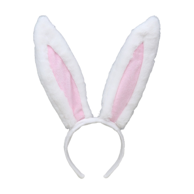 Băng Đô Cài Tóc Tai Thỏ Phối Lông Xù Đáng Yêu Kiểu Lolita