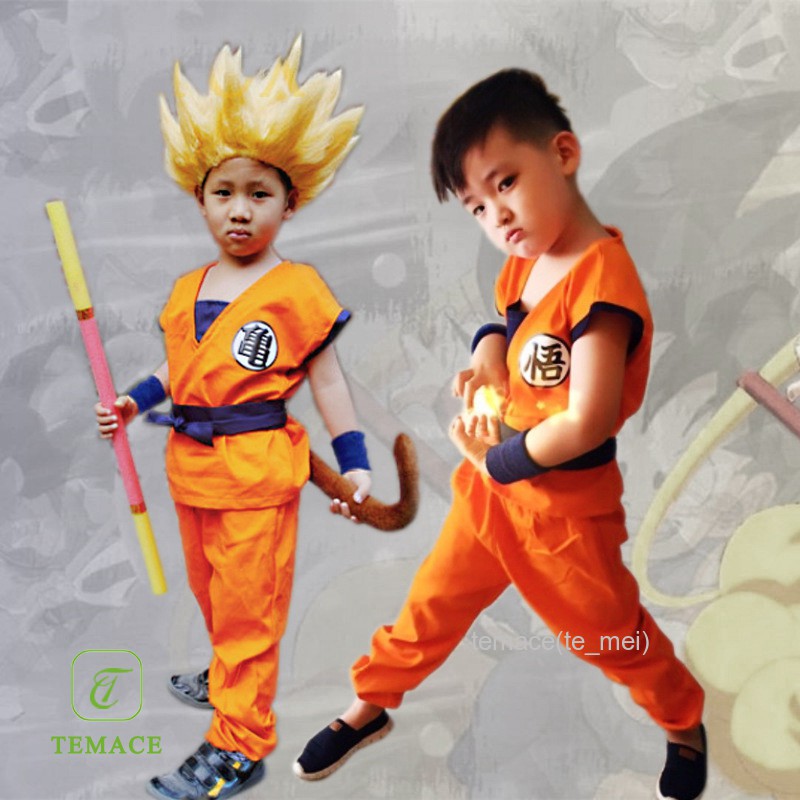 Bộ đồ hóa trang nhân vật Goku trong Dragon Ball dịp halloween cho bé