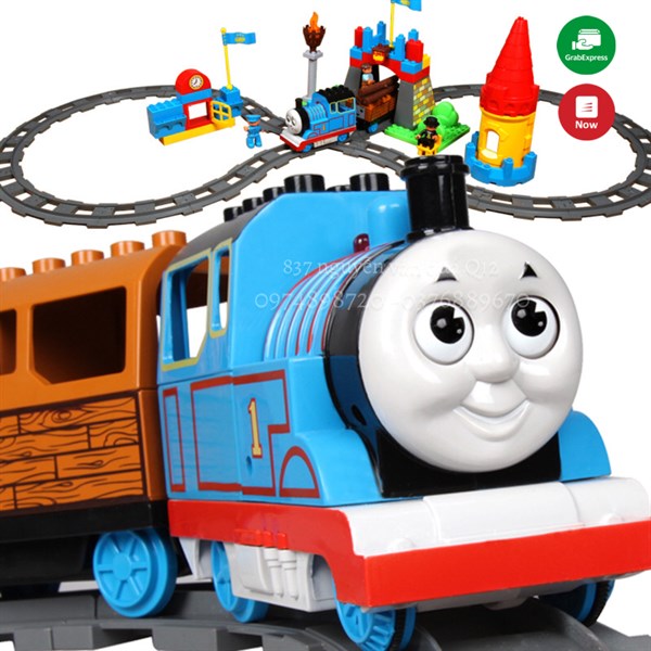 [Đèn nhạc] Hộp đồ chơi đường ray xe lửa THOMAS y hình cho bé  538