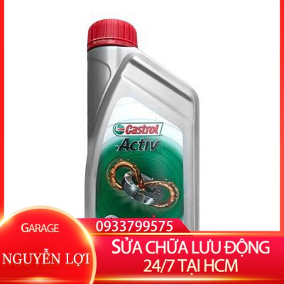 [ SỬA CHỮA LƯU ĐỘNG 24/7 HCM ] Nhớt Castrol Activ 4T 20W40 800ml xe máy số GARA NGUYỄN LỢI