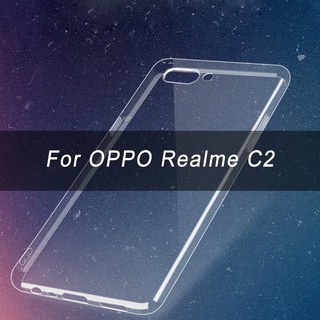 Ốp dẻo trong suốt cho Realme C2 (Hàng loại A)