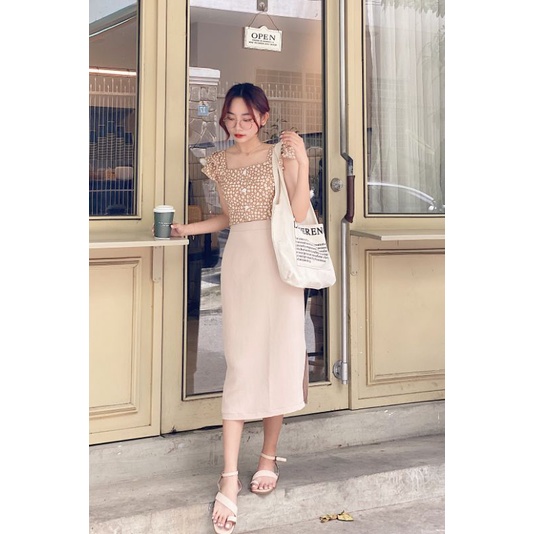 CASON - Áo Croptop Tay Bèo Cindy