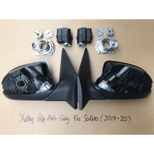 Motor gập gương + xương nhôm Kia Soluto