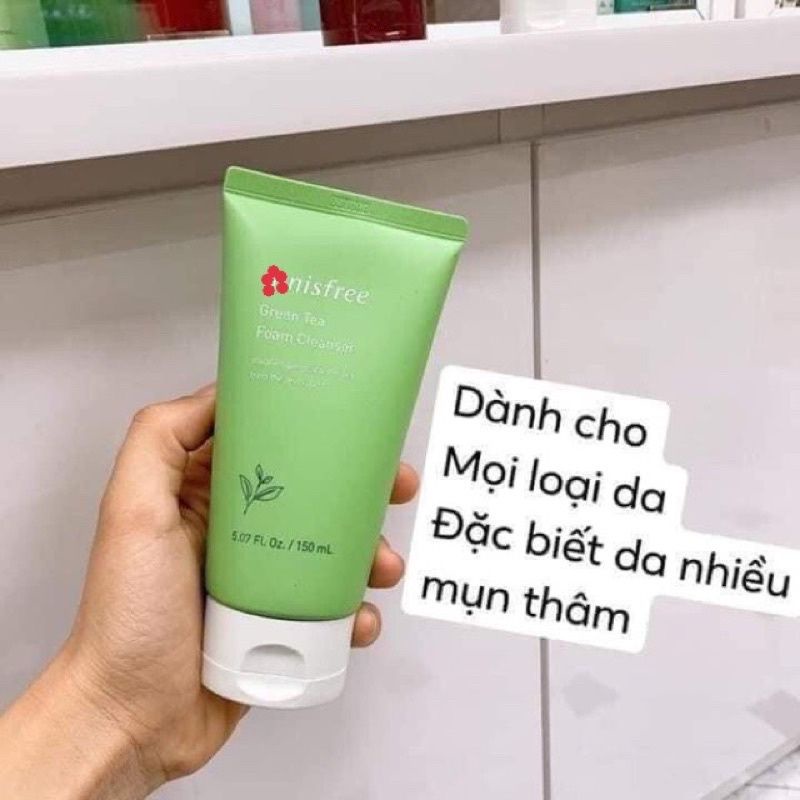 Sữa rửa mặt trà xanh 150ml Mẫu Mới