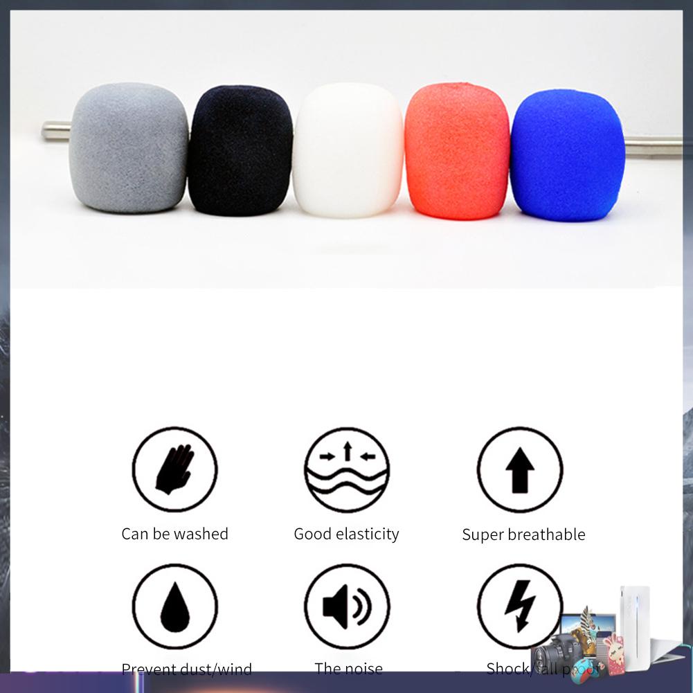 Set 10 vỏ xốp bọc đầu micro chắn gió chuyên nghiệp