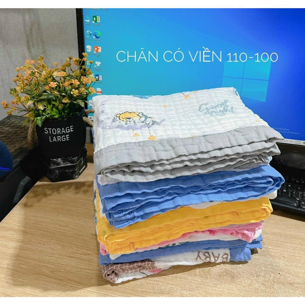 Khăn Tắm - Chăn xô 4 lớp bo viền cho bé chất vải xô cotton mềm mịn, thoáng