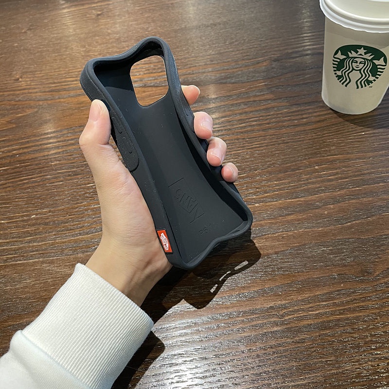 Ốp Điện Thoại Dẻo Họa Tiết Logo van-s Waffle Cho IPhone11 pro max iphone xs max 7 8 plus