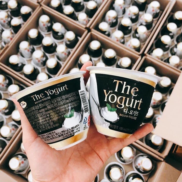 THÙNG 24 HŨ Kem sữa chua The Yogurt Lavelee Hàn Quốc hũ 180ml