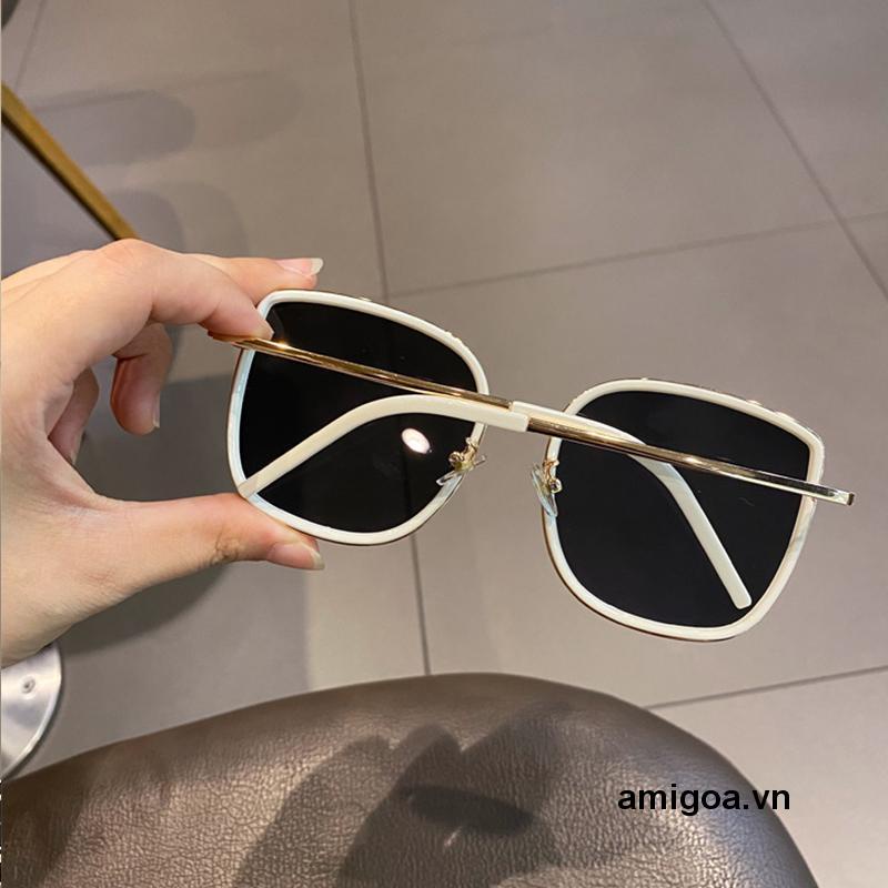 ✨✨Kính Râm Gọng Vuông Lớn Bằng Kim Loại Thời Trang Hàn Quốc