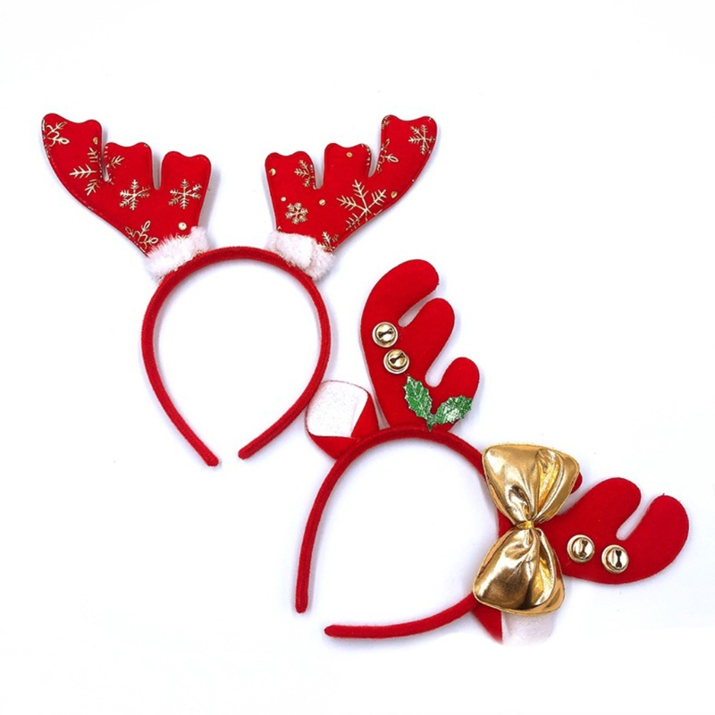 Băng Đô Cài Tóc Hình Sừng Hươu Hoạt Hình Bằng Lông Nhung Dễ Thương Xinh Xắn