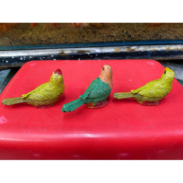 CHIM TRANG TRÍ HỒ CÁ NON BỘ DÀI 7,5CM CAO 3,5CM