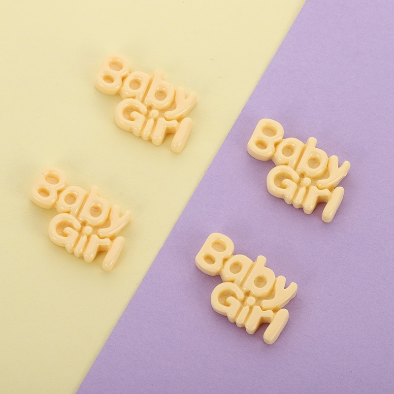 Bộ 10 phụ kiện trang trí kiểu chữ Baby Girl dễ thương tiện dụng